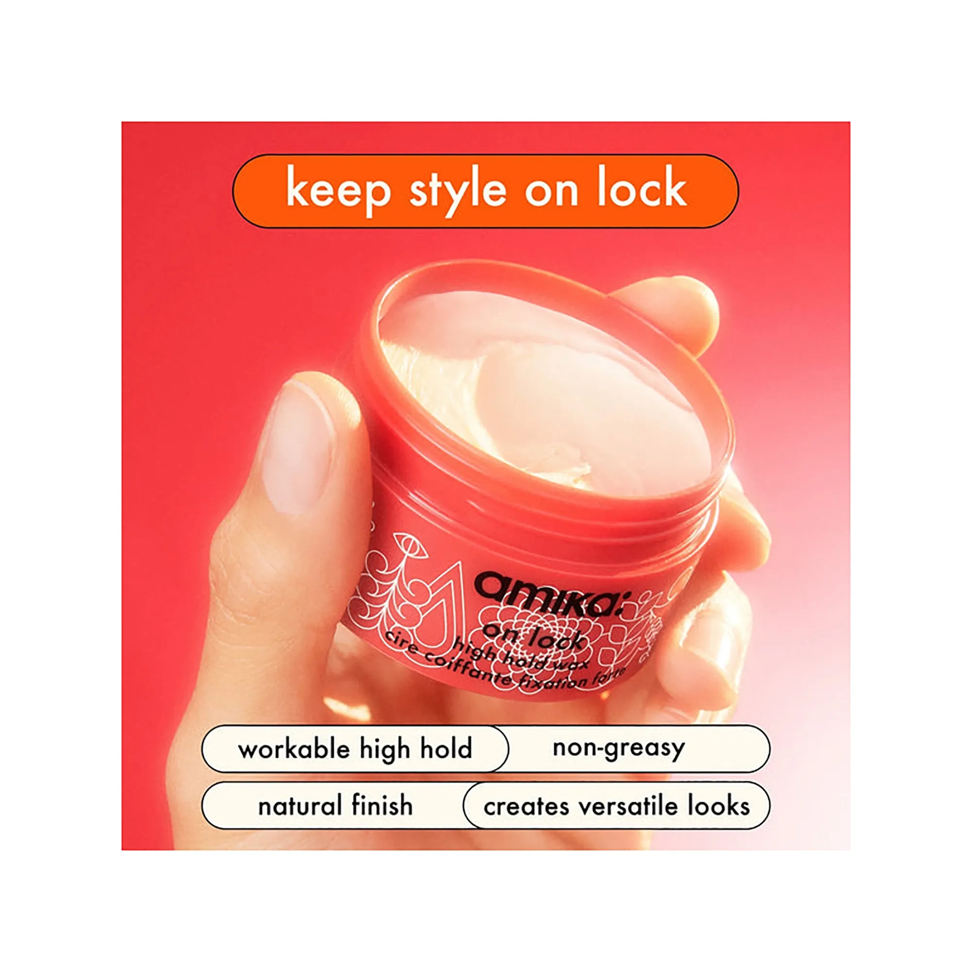 Amika On Lock High Hold Hair Wax