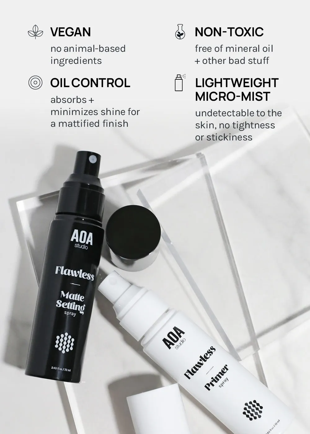 AOA Flawless Primer & Matte Setting Spray