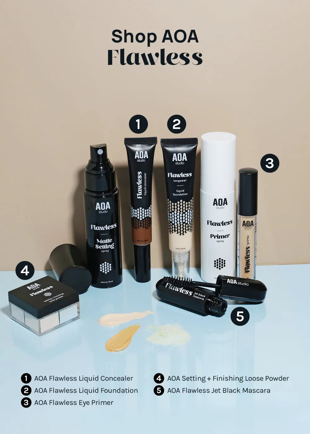 AOA Flawless Primer & Matte Setting Spray