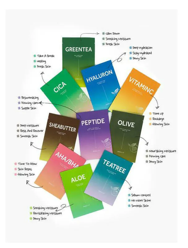 BARULAB The Clean Vegan Mask Set (10 Types)