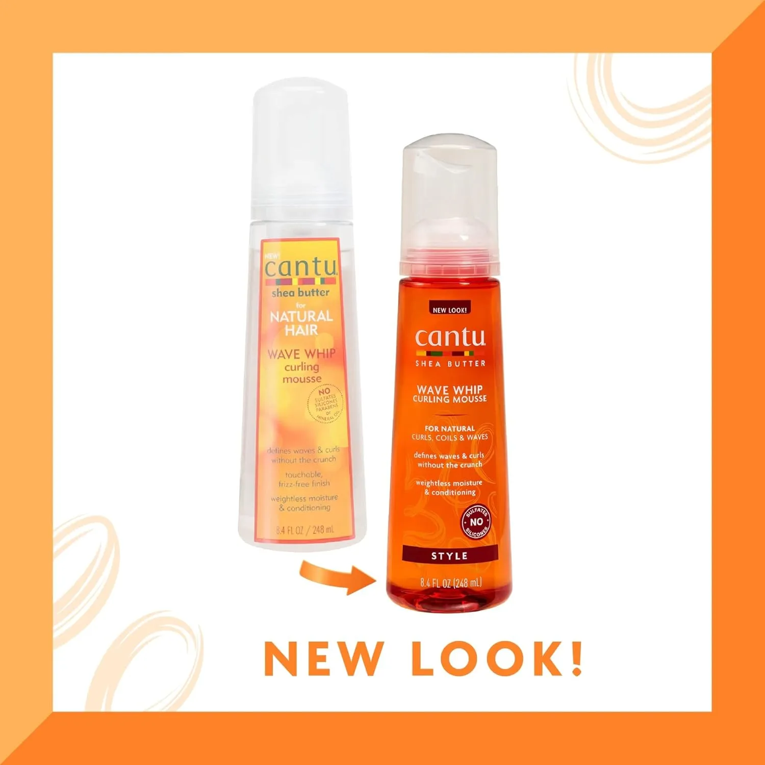 Cantu Shea Butter Natural Hair Wave Whip Curling Mousse 248ml