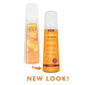 Cantu Shea Butter Wave Whip Curling Mousse For Natural Curls, Coils & Waves 8.4oz