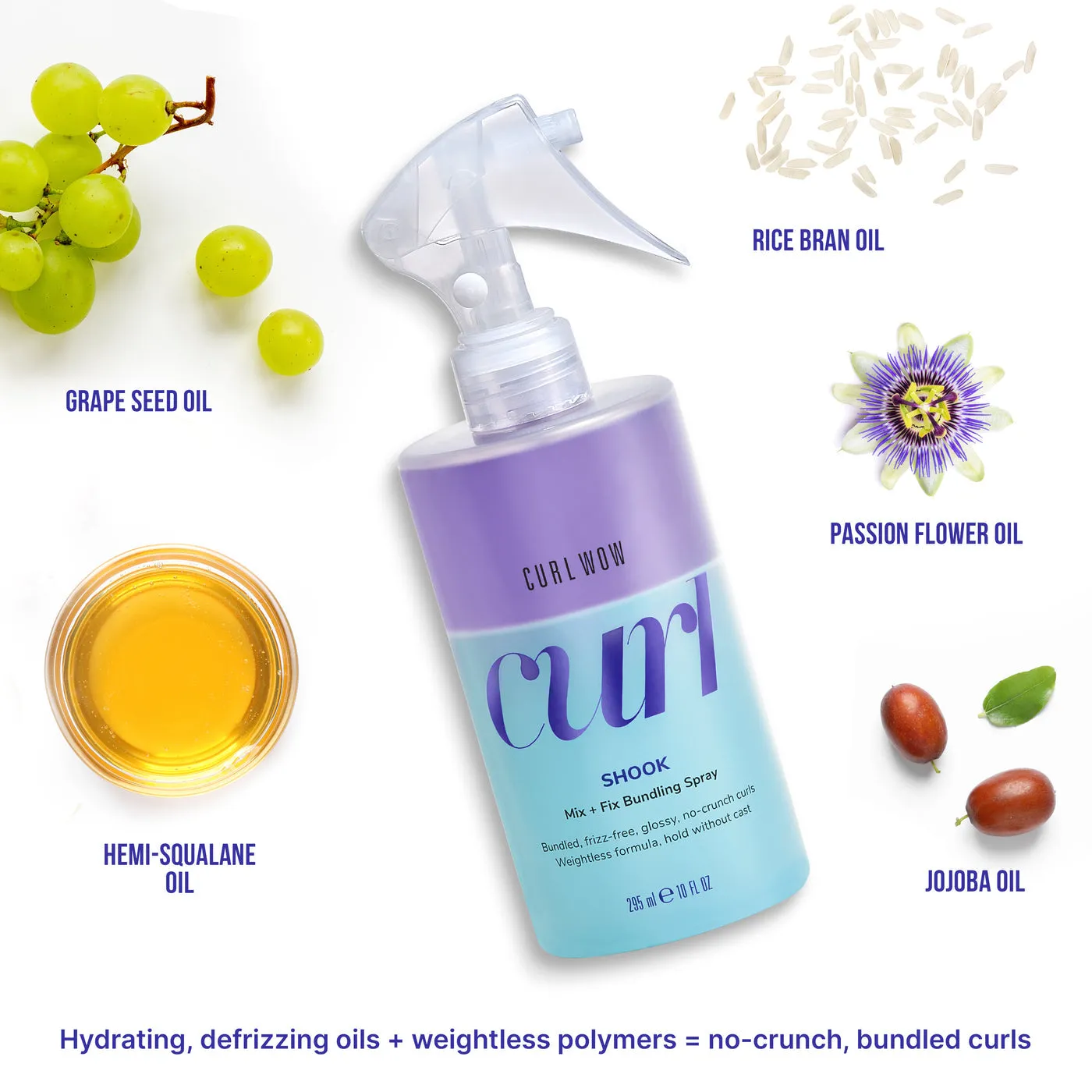 CURL WOW Shook Mix and Fix Bundling Spray 295ml