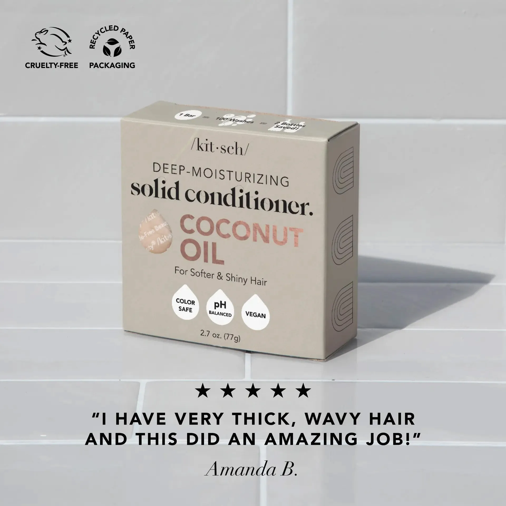 Kitsch - Coconut Repair Conditioning Bar/Mask For Dry Damaged Hair