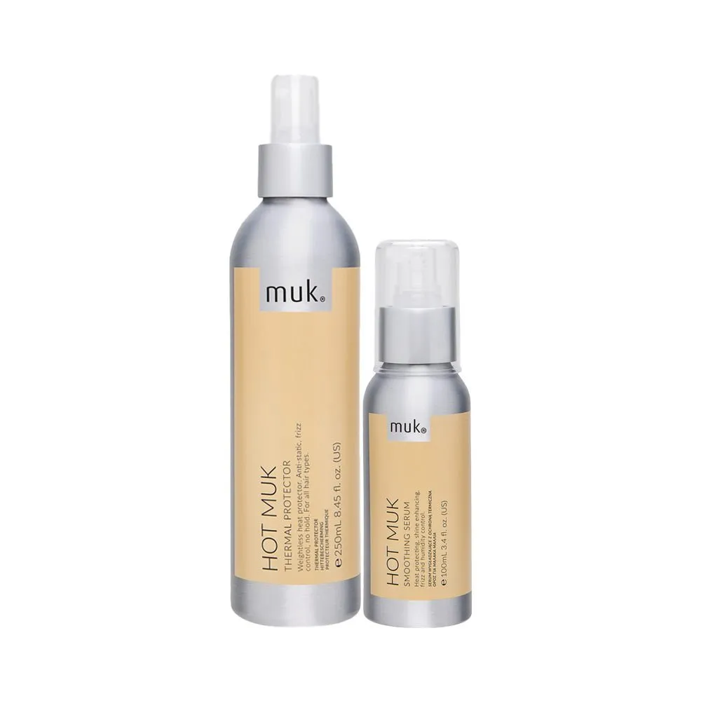 muk Hot muk Thermal Protector & Smoothing Serum Duo Pack - Gift With Purchase