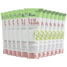 Nair Leg Mask Exfoliate And Smooth  8 Oz- 12 Pack