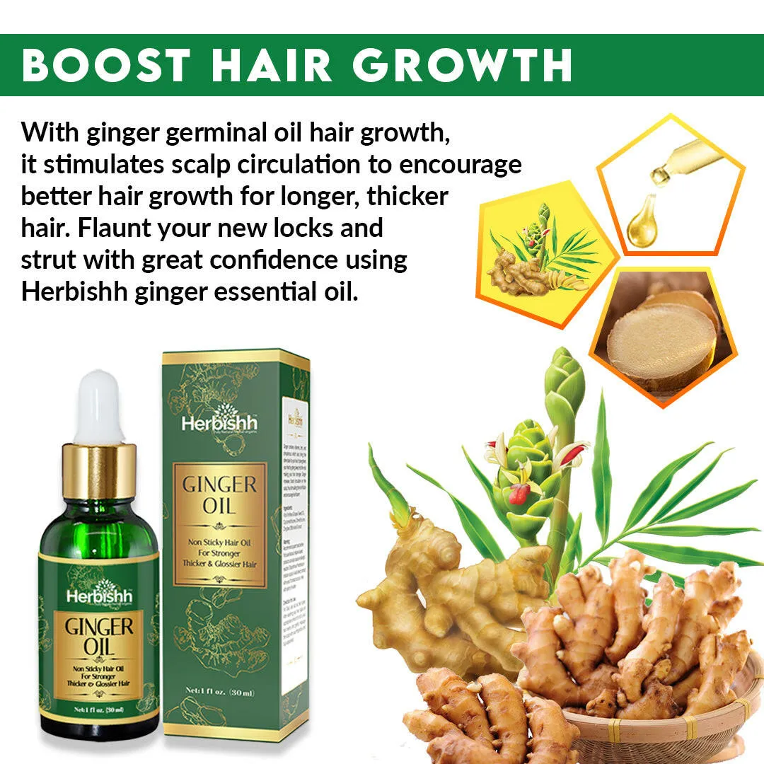 Pack of 3  Exotic Ginger Oil - Herbishh