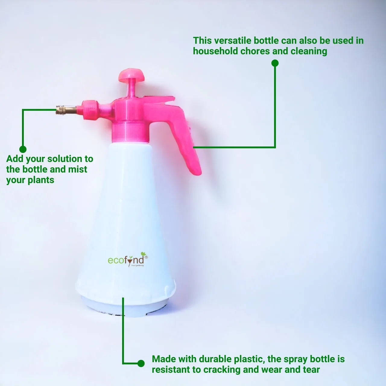 Pressure Spray Pump Bottle with Adjustable Nozzle