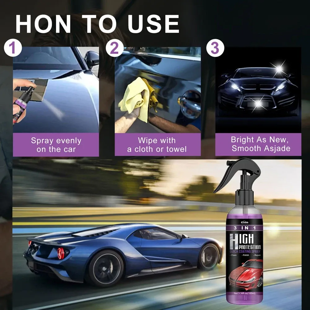 QuickGloss™ TripleAction Car Wax Spray