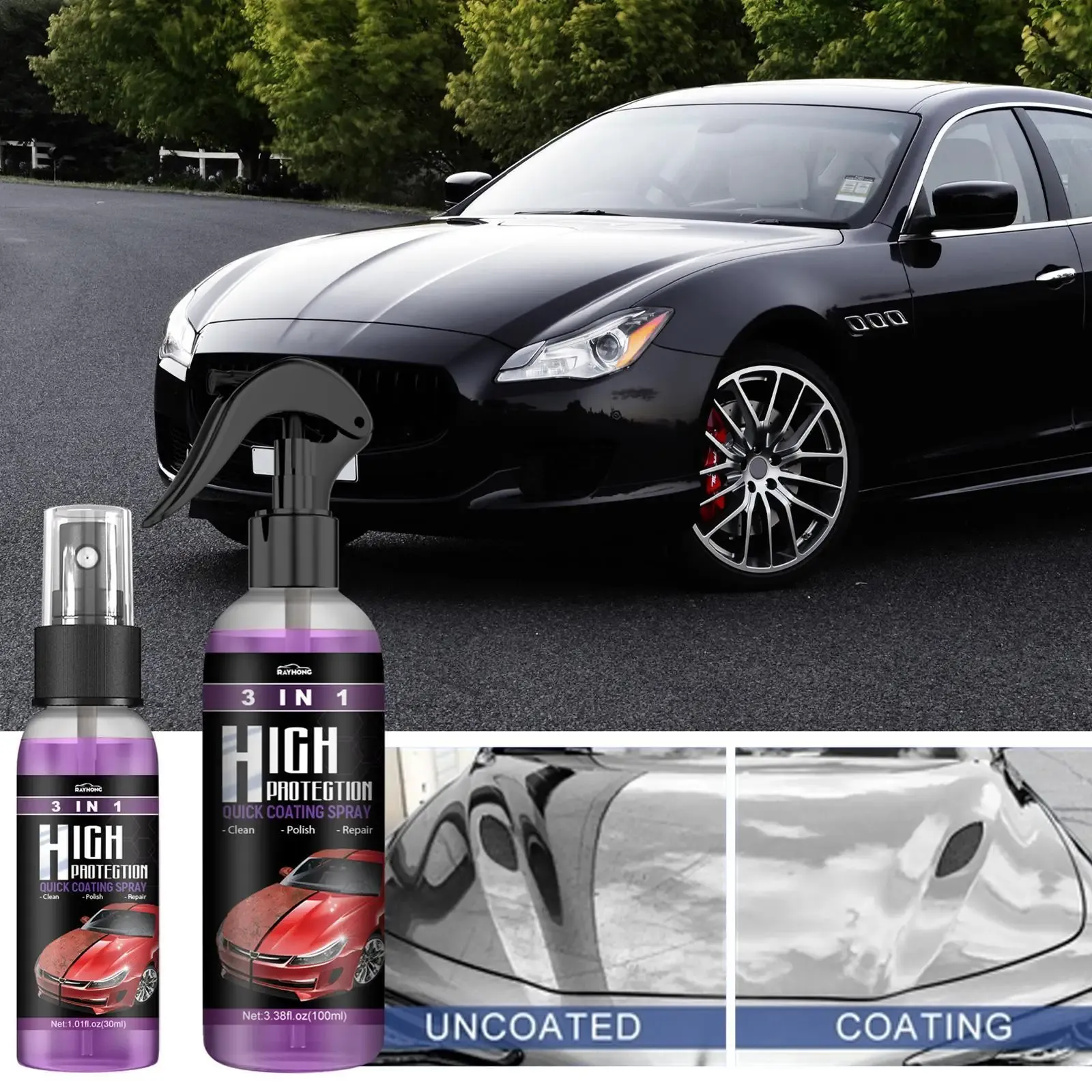 QuickGloss™ TripleAction Car Wax Spray