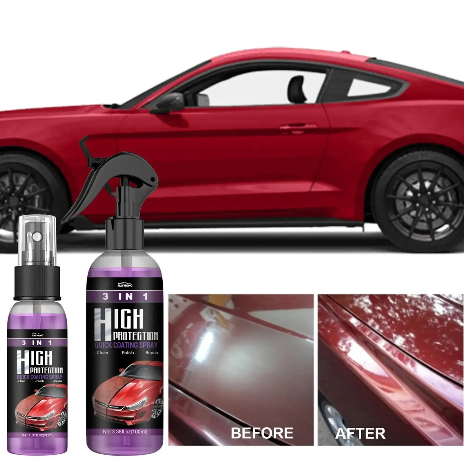QuickGloss™ TripleAction Car Wax Spray