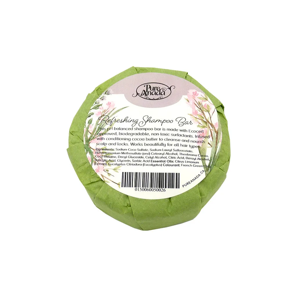 Refreshing (Lemon & Eucalyptus) Natural Shampoo Bar - Pure Anada