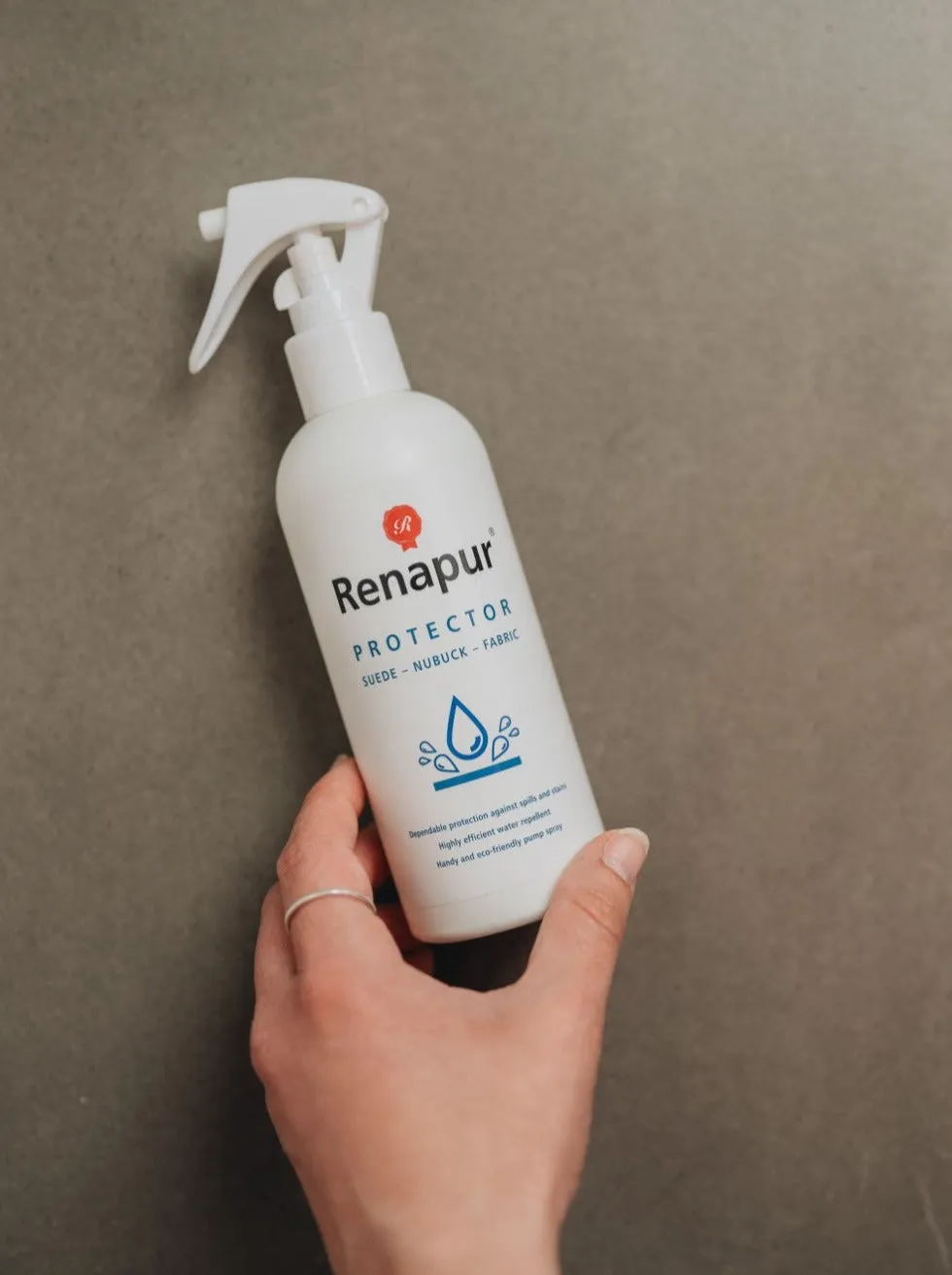 Renapur Suede Protector - Water Repellent Spray for Nubuck, Suede and Fabric
